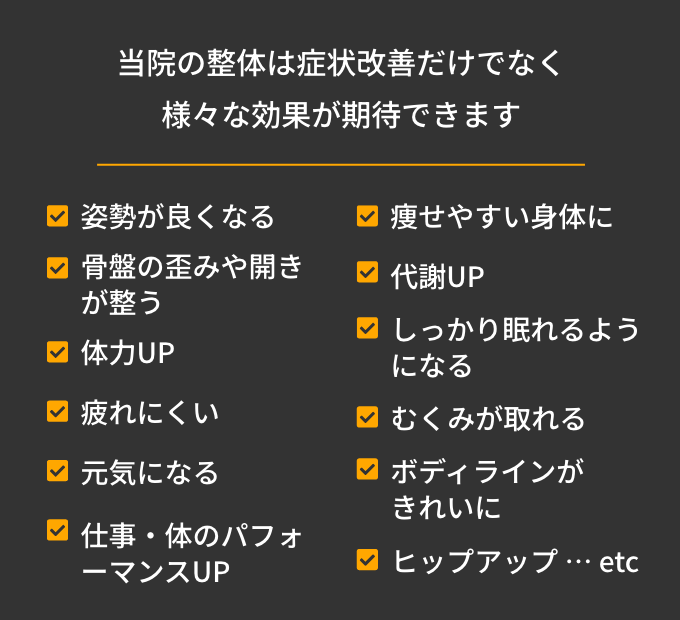 期待できる効果